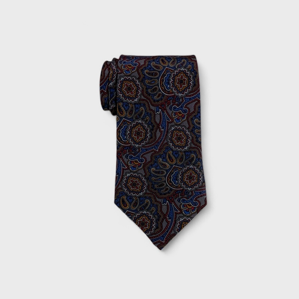Vintage Oscar de la Renta Silk Paisley Tie